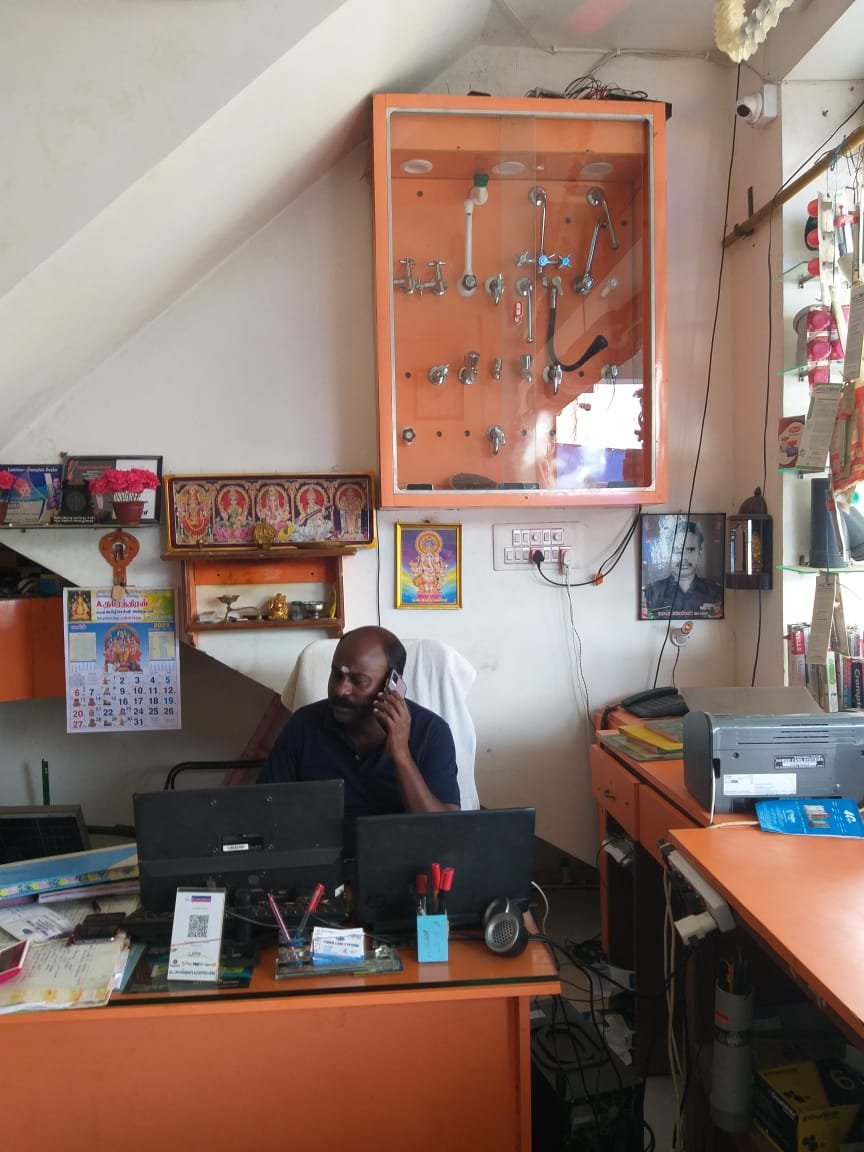 Power Care System Shop Office and Proprietor M. Karthikeyan