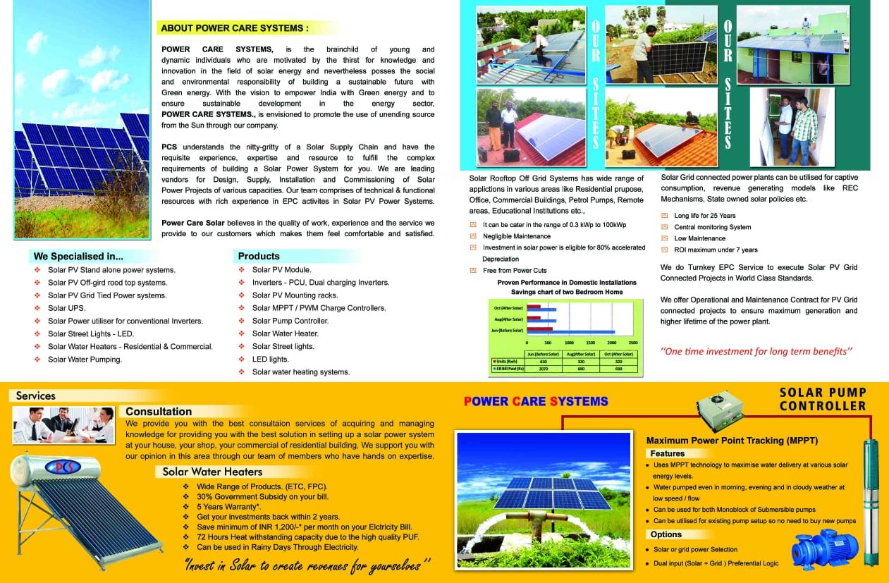 Power Care System Solar Catalog Page 2